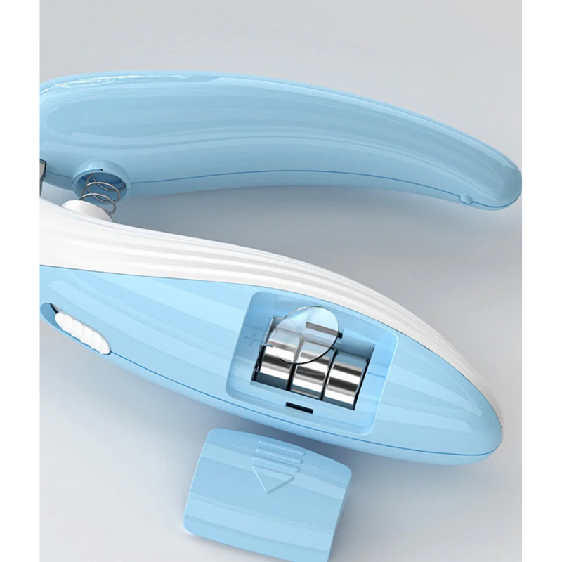 "Blue LED nail cutter for small pets like cats, puppies, and rabbits"